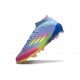 Bota adidas F50 Elite Mid FG Azul Fusion Limón Lúcido Rosa Lúcido