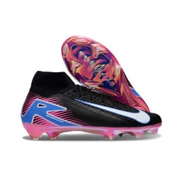 Nike Mercurial Superfly 10 Elite FG Negro Blanco Azul Rosa