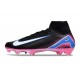 Nike Mercurial Superfly 10 Elite FG Negro Blanco Azul Rosa