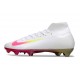 Nike Mercurial Superfly 10 Elite FG Blanco Rosa