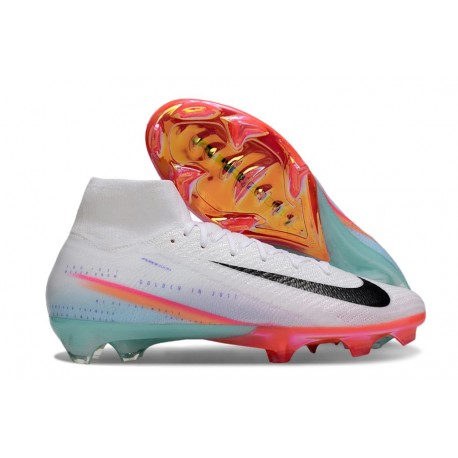 Nike Mercurial Superfly 10 Elite FG Blanco Negro Naranja