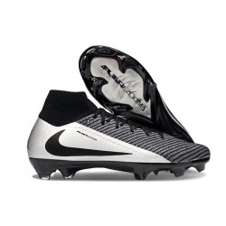 Nike Mercurial Superfly 10 Elite FG Negro Plateado