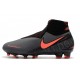 Nike Zapatos Phantom Vision Elite DF FG -Gris Oscuro/Mango Brillante/Negro