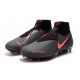 Nike Zapatos Phantom Vision Elite DF FG -Gris Oscuro/Mango Brillante/Negro