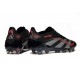 Zapatos de Fútbol Adidas Predator Elite FG Negro Gris Four Rojo Lúcido
