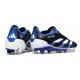 Zapatos de Fútbol Adidas Predator Elite FG Negro Azul Lúcido Blanco