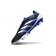 Zapatos de Fútbol Adidas Predator Elite FG Negro Azul Lúcido Blanco