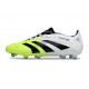 Zapatos de Fútbol Adidas Predator Elite FG Blanco Negro Limón Lúcido