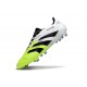 Zapatos de Fútbol Adidas Predator Elite FG Blanco Negro Limón Lúcido