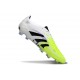 Zapatos de Fútbol Adidas Predator Elite FG Blanco Negro Limón Lúcido