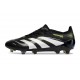 Zapatos de Fútbol Adidas Predator Elite FG Negro Blanco Limón Lúcido