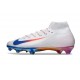 Nike Zoom Mercurial Superfly X Elite FG Blanco Azul Rojo
