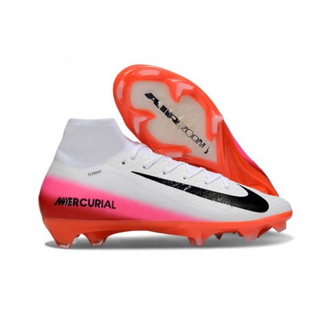 Nike Zoom Mercurial Superfly X Elite FG Blanco Rojo Negro