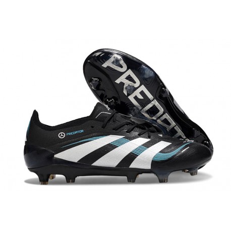 Zapatos de Fútbol Adidas Predator Elite FG Negro Blanco Azul