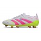 Zapatos de Fútbol Adidas Predator Elite FG Blanco Rosa Lúcido Limón Lúcido