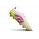 Zapatos de Fútbol Adidas Predator Elite FG Blanco Rosa Lúcido Limón Lúcido