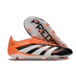 Zapatos de Fútbol Adidas Predator Elite FG Negro Blanco Naranja