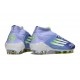Bota adidas F50 Elite Mid FG Violeta Tone Limón Lúcido Morado Rush