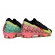 Nike Zoom Mercurial Vapor XVI Elite FG X VINI JR Negro Dynamic Amarillo Verde Spark Brt Carmesí