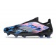 Tacos de Futbol adidas F50 Elite Laceless FG Negro Rosa Azul