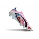 Tacos de Futbol adidas F50 Elite Laceless FG Blanco Rosa Azul