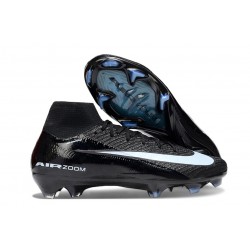 Nike Zoom Mercurial Superfly X Elite FG Negro Hielo Azul