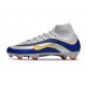 Nike Zoom Mercurial Superfly X Elite FG Plateado Azul Amarillo