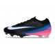 Nike Zoom Mercurial Vapor XVI Elite FG Negro Blanco Azul Rosa