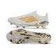 adidas F50+ Elite Sin Cordones FG Blanco Dorada