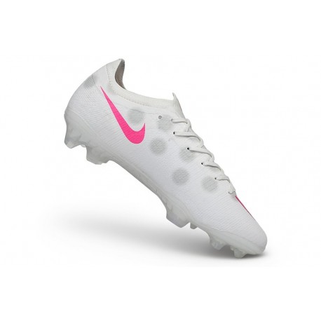 Zapatos de Fútbol Nike Mercurial Vapor 17 Elite FG Blanco Rosa
