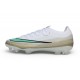 Zapatos de Fútbol Nike Mercurial Vapor 17 Elite FG Blanco Brillo verde Mtlc Dorado