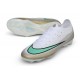 Zapatos de Fútbol Nike Mercurial Vapor 17 Elite FG Blanco Brillo verde Mtlc Dorado