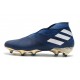 adidas Botas de fútbol Nemeziz 19+ FG Azul Blanco