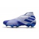 adidas Botas de fútbol Nemeziz 19+ FG Blanco Azul