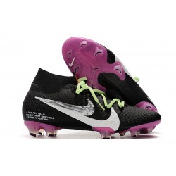 Zapatillas de Fútbol Nike Mercurial Superfly VII Elite FG Negro Violeta Blanco