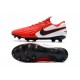 Nike Tiempo Legend 8 Elite FG Botas de Fútbol Rojo Blanco Negro