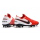 Nike Tiempo Legend 8 Elite FG Botas de Fútbol Rojo Blanco Negro