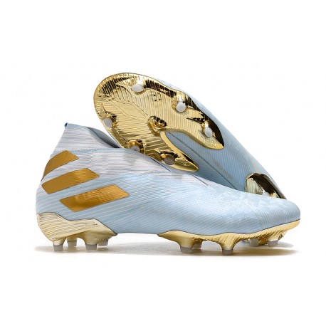 Zapatillas de Futbol adiZapatillas de Futbol adidas Nemeziz 19+ FG Agua/Dorado metalizado /Blancodas Nemeziz 19+ FG