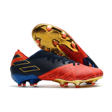 Zapatos de Fútbol adidas Nemeziz 19.1 FG -X Marvel Rojo Azul Negro