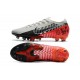 Nike Mercurial Vapor 13 Elite AG-PRO Neymar Cromado Negro Rojo Platino