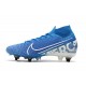 Zapatillas Nike Mercurial Superfly 7 Elite SG-PRO Azul Blanco