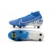 Zapatillas Nike Mercurial Superfly 7 Elite SG-PRO Azul Blanco