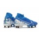 Zapatillas Nike Mercurial Superfly 7 Elite SG-PRO Azul Blanco