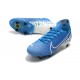 Zapatillas Nike Mercurial Superfly 7 Elite SG-PRO Azul Blanco