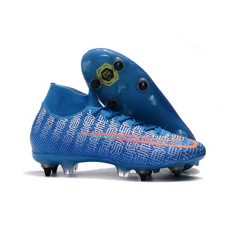 Zapatillas Nike Mercurial Superfly 7 Elite SG-PRO Azul Rojo