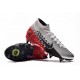 Zapatillas Nike Mercurial Superfly 7 Elite SG-PRO Neymar Cromado Negro Rojo Platino