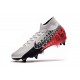 Zapatillas Nike Mercurial Superfly 7 Elite SG-PRO Neymar Cromado Negro Rojo Platino