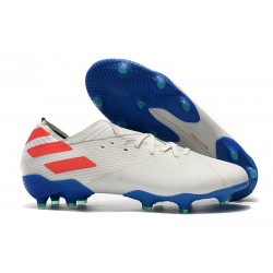 Zapatos de Fútbol adidas Nemeziz 19.1 FG - Blanco Rojo Azul