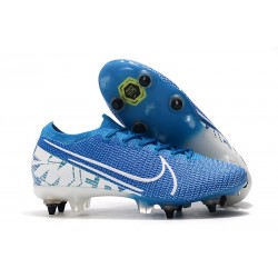 Nike Mercurial Vapor XIII Elite SG-Pro Anti-Clog New Lights Azul Blanco