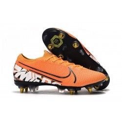 Nike Mercurial Vapor XIII Elite SG-Pro Anti-Clog Naranja Blanco